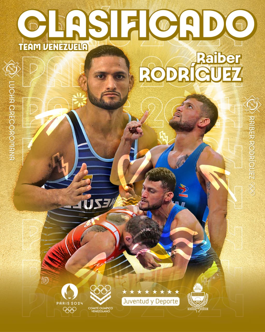 Lucha Grecorromana / Raiber Rodríguez es el noveno clasificado a París 2024